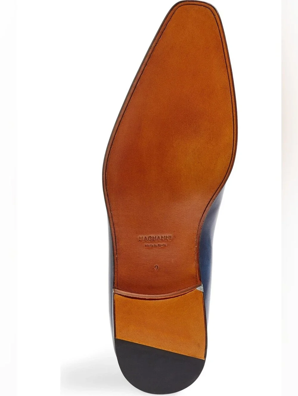 Magnanni Beltran Monk Strap Shoes Navy Blue RARE TO FIND